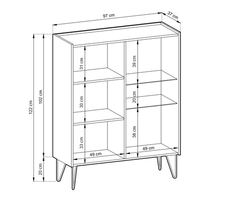LIVING ROOM HARMONY FURNITURE SETFURNITUTE SET INCLUDES:TV Stand HARMONY 01 (144/55/37) Storage cabinet HARMONY 03 (144/83/37) Display cabinet HARMONY 04 (97/122/37) Coffee table HARMONY 05 (97/45/65) ColourBlack / Black marble + Golden MaterialLaminated