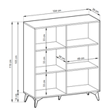 LIVING ROOM DIAMOND FURNITURE SETFURNITUTE SET INCLUDES: TV Stand DIAMOND 01 (154/50/39) Storage cabinet DIAMOND 04 (104/119/39) Coffee table DIAMOND 07 (104/40/68) Display cabinet DIAMOND 08 (54/178/39) ColourBlack / Oak Evoke MaterialLaminated board 16m