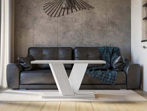 COFFEE TABLE VINEY STONE GREY / WHITECoffee Table Viney Stone Grey / White The COFFEE TABLE VINEY brings a distinct and contemporary look to any space. Its unconventional design adds a fresh and airy feel to your home decor. Perfect for the dining room, k