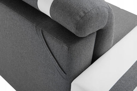 CORNER SOFA BED DINA 236CM 2X STORAGE SPACE CHOICE OF COLOR UNIVERSAL CORNER RIGHT/LEFT CORNER / BONELL SPRINGS + FOAM - Anna Furniture