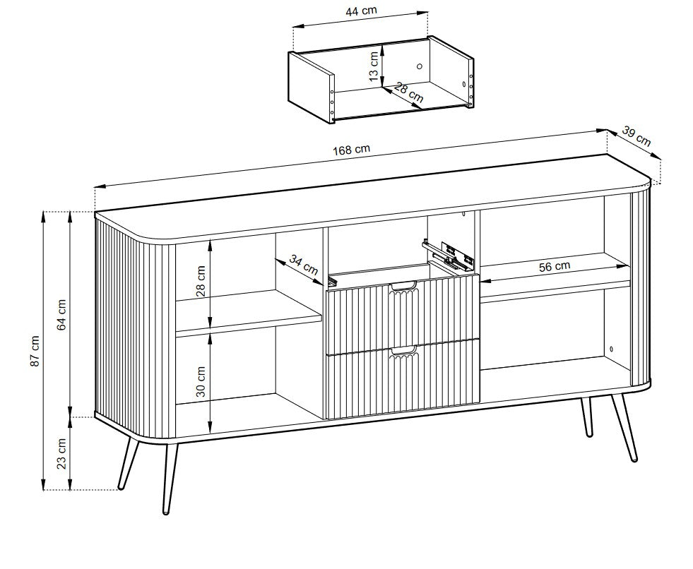 Storage cabinet ZOVA 02 CASHMEREProduct description Dimensions Width 103cm Height 129cm Depth 39cm Details Colour cashmere Material Laminated board 18mm / MDF-board 18mm Veneer ABS edges Legs Metal, in black (23cm) Warranty 24 monthsUncategorizedAnna Furn