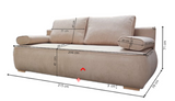 NEW!! SOFA BED BARI 215CM CHOICE OF COLORS