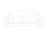 SOFA BED BALI 236CM / BONELL SPRINGS + FOAMFEATURES:BONELL SPRINGS + T28 FOAM 3 X LARGE BACKREST PILLOWS 2X SMALLER CUSHIONS 1X STORAGE SPACE 2X STOOLBed-folding function DL SYSTEM (The unfolding process involves gently lifting the seat up, extending it a