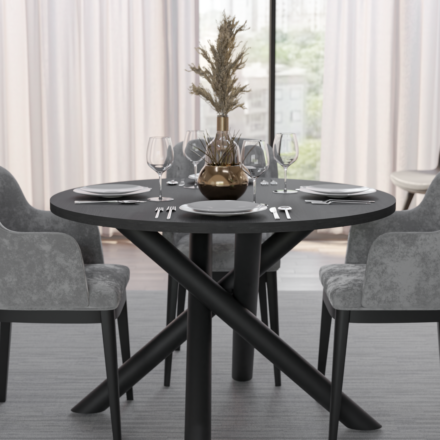 OSLO DINING TABLE PORTLAND ASH 110CM