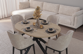 OSLO DINING TABLE LINDBERG OAK 138X100CM - Anna Furniture