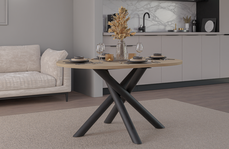 OSLO DINING TABLE LINDBERG OAK 138X100CM - Anna Furniture
