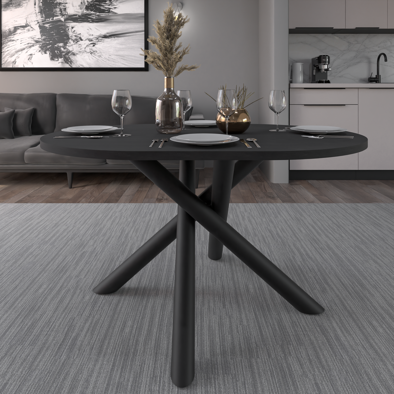 OSLO DINING TABLE PORTLAND ASH 138X110CM
