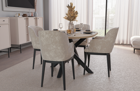OSLO DINING TABLE LINDBERG OAK 138X100CM - Anna Furniture