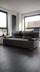 SOFA BED VERA 197CM INRI 91+96 / FOAMMADE IN INARI FABRIC CLICK HEREThe couch is made of high-quality materials. Its solid frame is made of solid wood and furniture board.The seat and backrest are made of first-class foam, which makes it relatively resist