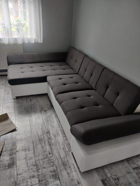 CORNER SOFA BED TOKYO 278cm TATUM 283 / SOFT 17 / SPRINGS + FOAMADJUSTABLE ARMRESTSLARGE SLEEPING AREALIFT UP STORAGE SPACEFOAM + WAVY SPRINGS TOP OF SOFA FABRIC TATUM CLICK HERE BTOOM FAUX LEATHER SOFT CLICK HEREAnna Furniture