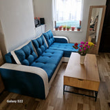 CORNER SOFA BED SAM TWIST 12 / 1115 236CM 2X STORAGE SPACE universal RIGHT/LEFT CORNER / BONELL SPRINGS + FOAMTHIS MODEL IS UNIVERSAL WHICH MEANS YOU CAN CHOOSE CORNER SIDE DURING ASSEMBLY3x PILLOWS INCLUDED2X STORAGE SPACE BONELL SPRINGS + FOAM - length: