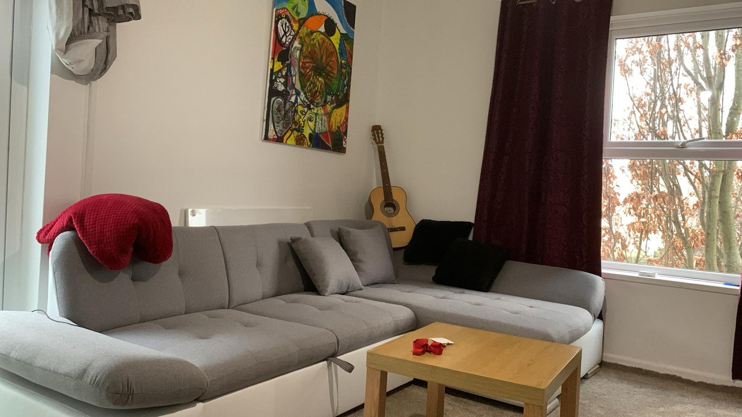 CORNER SOFA BED TOKYO GREY/WHITE 278cm TATUM 279 / SOFT 17 / SPRINGS + FOAM - Anna Furniture