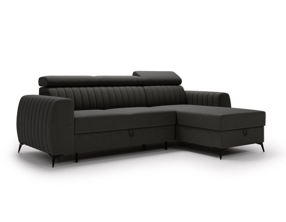 UNIVERSAL CORNER AURA 258CM / SPRINGS + FOAM CHOICE OF COLOR