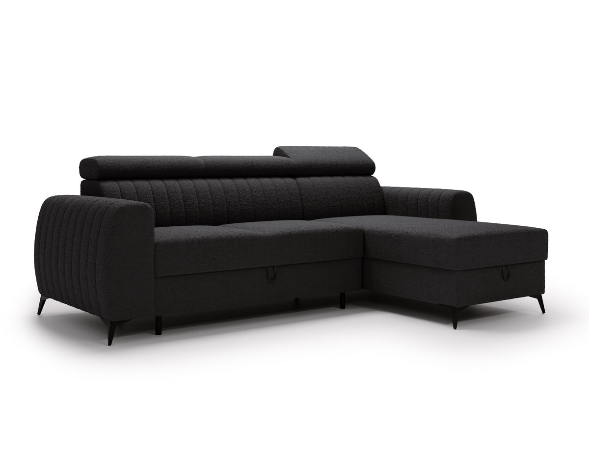 UNIVERSAL CORNER AURA 258CM / SPRINGS + FOAM CHOICE OF COLOR