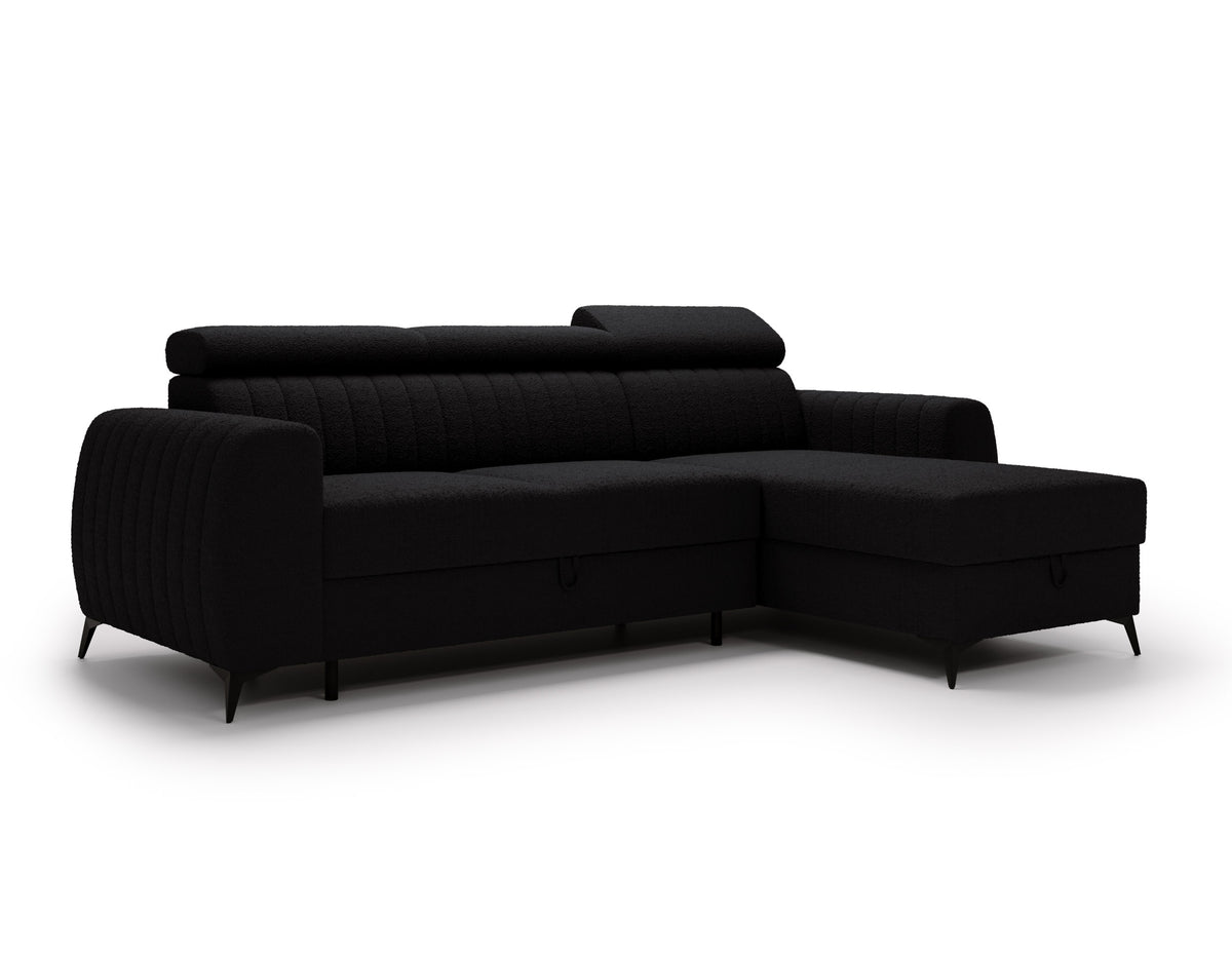 UNIVERSAL CORNER AURA 258CM / SPRINGS + FOAM CHOICE OF COLOR
