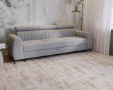 NEW!! SOFA BED AURA 258 CM FOAM + WAVY SPINGS CHOICE OF COLORS