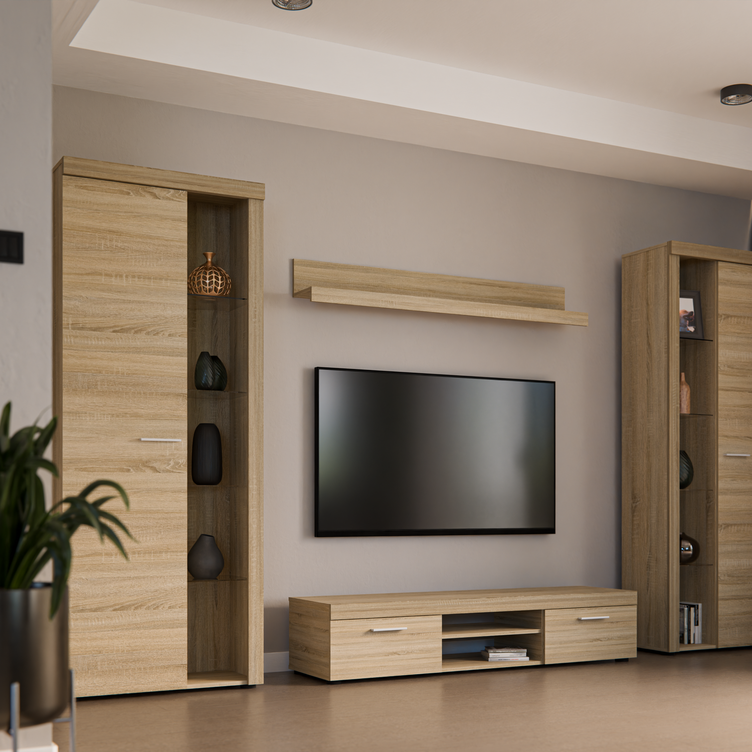 TV WALL UNIT ROMA XL SONOMA - Anna Furniture