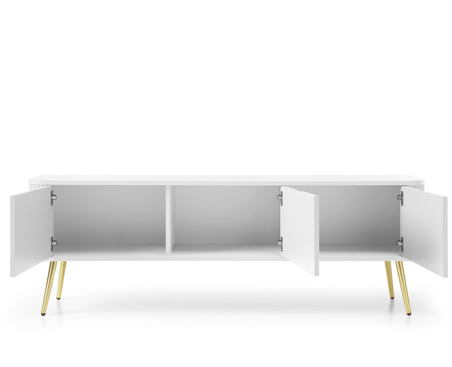 TV Stand ZOVA 01 WHITEProduct description Dimensions Width 168cm Height 56cm Depth 39cm Details Colour white Material Laminated board 18mm / MDF-board 18mm Veneer ABS edges Legs Metal, in black (23cm) Warranty 24 monthsUncategorizedAnna Furniture