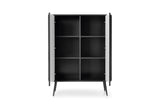 Storage cabinet ZOVA 03 BLACKProduct description Dimensions Width 103cm Height 129cm Depth 39cm Details Colour cashmere Material Laminated board 18mm / MDF-board 18mm Veneer ABS edges Legs Metal, in black (23cm) Warranty 24 monthsUncategorizedAnna Furnitu