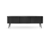 TV Stand ZOVA 01 BLACKProduct description Dimensions Width 168cm Height 56cm Depth 39cm Details Colour cashmere Material Laminated board 18mm / MDF-board 18mm Veneer ABS edges Legs Metal, in black (23cm) Warranty 24 monthsUncategorizedAnna Furniture