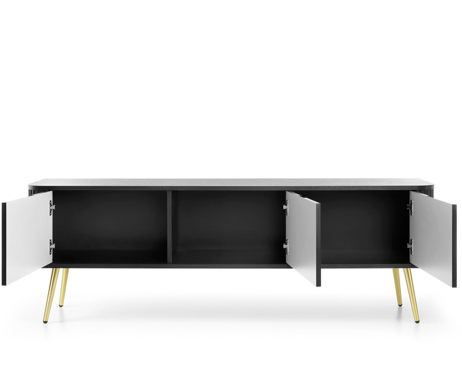 TV Stand ZOVA 01 BLACKProduct description Dimensions Width 168cm Height 56cm Depth 39cm Details Colour cashmere Material Laminated board 18mm / MDF-board 18mm Veneer ABS edges Legs Metal, in black (23cm) Warranty 24 monthsUncategorizedAnna Furniture