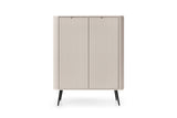 Storage cabinet ZOVA 03 CASHEMEREProduct description Dimensions Width 103cm Height 129cm Depth 39cm Details Colour cashmere Material Laminated board 18mm / MDF-board 18mm Veneer ABS edges Legs Metal, in black (23cm) Warranty 24 monthsUncategorizedAnna Fur