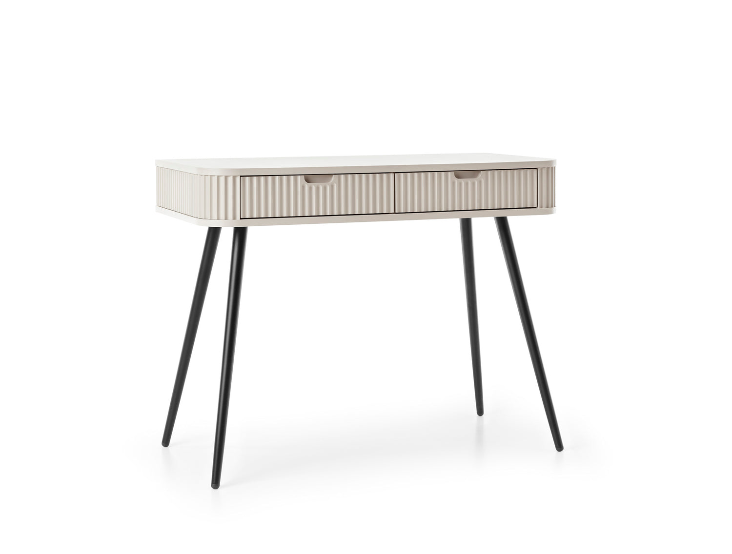 DRESSING TABLE ZOVA CASHEMEREProduct description Dimensions Width 103cm Height 80cm Depth 49cm Details Colour cashmere Material Laminated board 18mm / MDF-board 18mm Veneer ABS edges Legs Metal, in black (65cm) Warranty 24 monthsUncategorizedAnna Furnitur