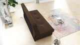 SOFA BED AXEL 195CM SAWANA 16 BROWN / SPRINGS + FOAM