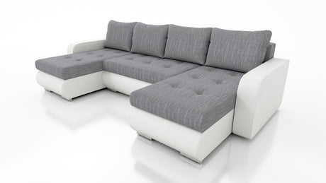 CORNER SOFA BED DAVY U 300CM CHOICE OF COLORS / BONNELL SPRING + FOAMDimensions width: 300 depth: 152 height: 87 sleeping area: 122×246MADE IN KRONOS FABRIC CLICK HEREBERLIN FABRIC CLICK HEREINARI FABRIC CLICK HEREMADRYT FAUX LEATHER CLICK HERE Specificat
