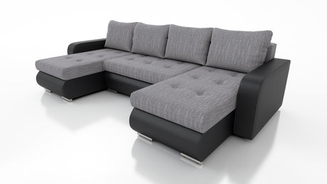 CORNER SOFA BED DAVY U 300CM CHOICE OF COLORS / BONNELL SPRING + FOAMDimensions width: 300 depth: 152 height: 87 sleeping area: 122×246MADE IN KRONOS FABRIC CLICK HEREBERLIN FABRIC CLICK HEREINARI FABRIC CLICK HEREMADRYT FAUX LEATHER CLICK HERE Specificat