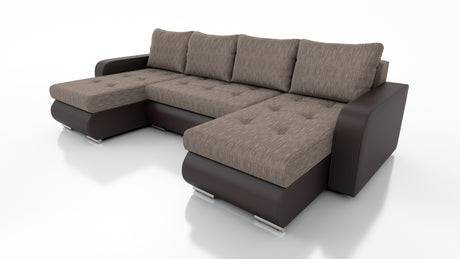 CORNER SOFA BED DAVY U 300CM CHOICE OF COLORS / BONNELL SPRING + FOAMDimensions width: 300 depth: 152 height: 87 sleeping area: 122×246MADE IN KRONOS FABRIC CLICK HEREBERLIN FABRIC CLICK HEREINARI FABRIC CLICK HEREMADRYT FAUX LEATHER CLICK HERE Specificat