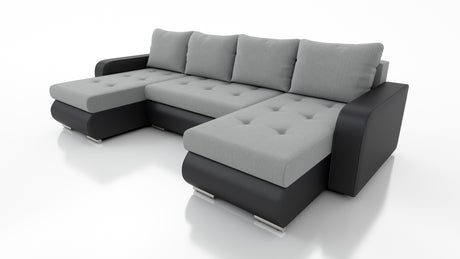 CORNER SOFA BED DAVY U 300CM CHOICE OF COLORS / BONNELL SPRING + FOAMDimensions width: 300 depth: 152 height: 87 sleeping area: 122×246MADE IN KRONOS FABRIC CLICK HEREBERLIN FABRIC CLICK HEREINARI FABRIC CLICK HEREMADRYT FAUX LEATHER CLICK HERE Specificat