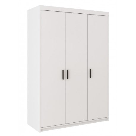 WARDROBE SELENA 3D 133CM WHITEDimensions: 1330 x 1905 x 530mm (W x H x D)Number of packages: 3Front:- 15mm White laminated board- melamine edge- handle: 128mm plasticCorps:- 15mm white laminated board- melamine edge1/3 pack1395 x 585 x 100mmweight - 32.5