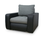 ARMCHAIR DAVY 95CMTO CHOOSE DIFFERENT COLOR YOU CAN CONTACT US TROUGH WHATSAPP MESSAGE.Dimensions width: 95 depth: 95 height: 87Specification made of foam and Bonel spring board structure / pine wood / hdf metal chrome legAnna Furniture