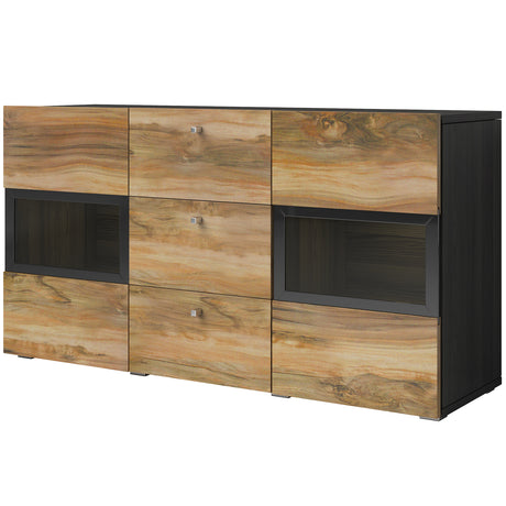SIDEBOARD BAROS 132CM SATTIN TOUCHWOODDimensions Width132cm Height70cm Depth39cmSpecific information ColorationSATTIN TOUCHWOOD MaterialLaminated furniture board LED lightingIt is not included in the priceAnna Furniture