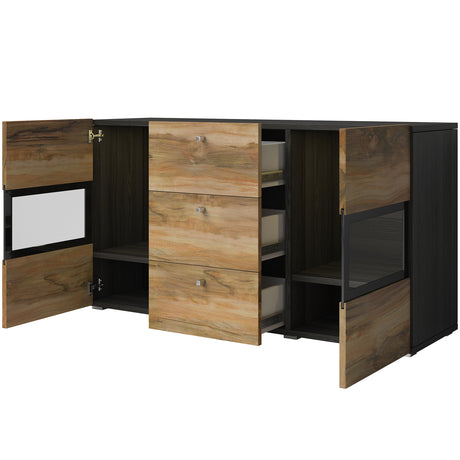 SIDEBOARD BAROS 132CM SAN REMO LIGHTDimensions Width132cm Height70cm Depth39cmSpecific information ColorationSAN REMO LIGHT MaterialLaminated furniture board LED lightingIt is not included in the priceAnna Furniture