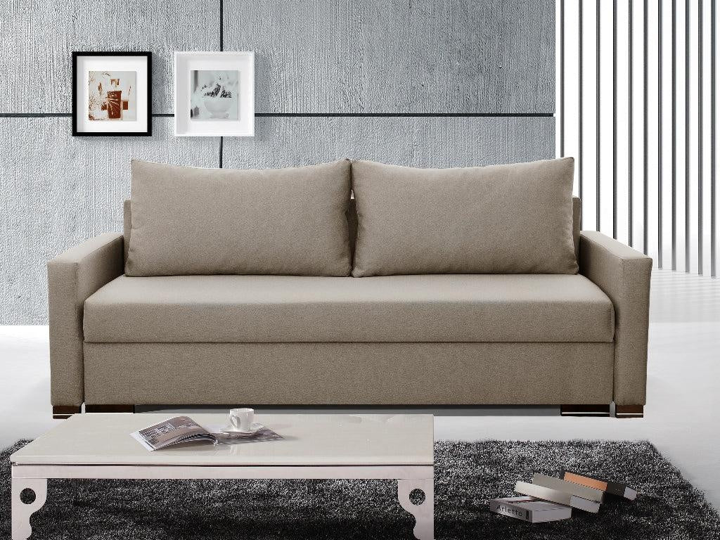 SOFA BED AMY 226cm CHOICE OF 9 COLORS  / BONELL SPRINGS + FOAM