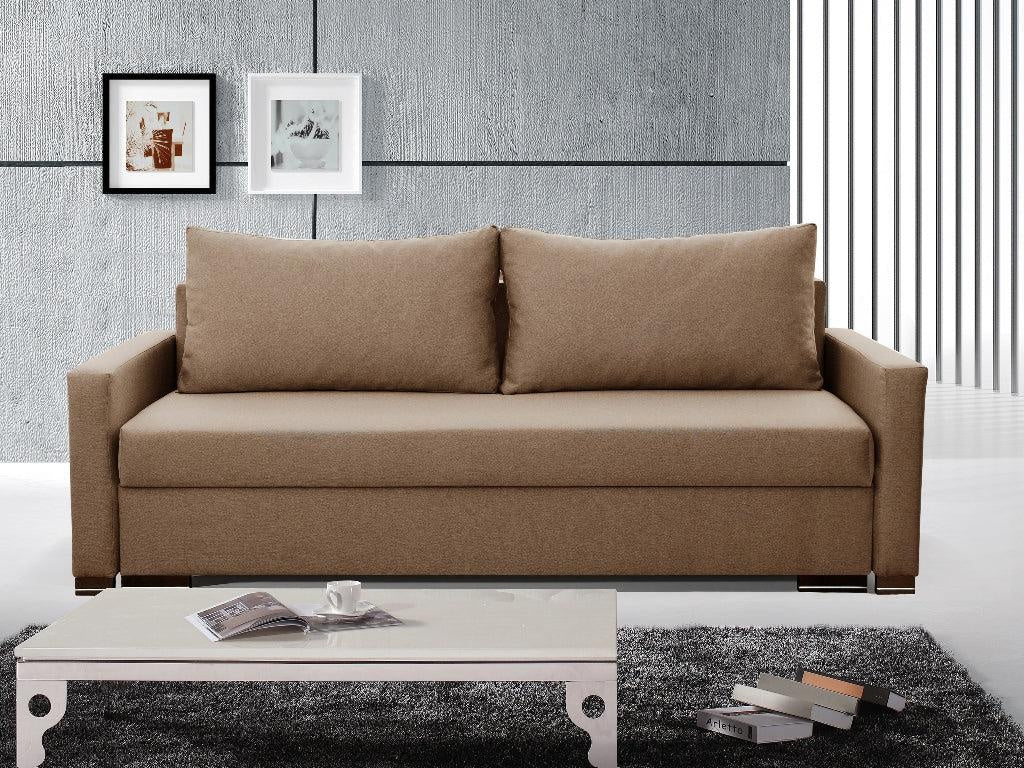 SOFA BED AMY 226cm CHOICE OF 9 COLORS  / BONELL SPRINGS + FOAM