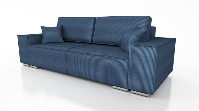 SOFA BED FIORD POSO 05 250cm / SPRINGS + FOAMSOFA DIMENSIONS: sleeping area 154/190 cm width 249 cm depth 94 cm height to the seat 40 cm side height 58 cm seat depth 79 cm (without cushions) seat depth 62 cm (with cushions)* dimensions given with a tolera