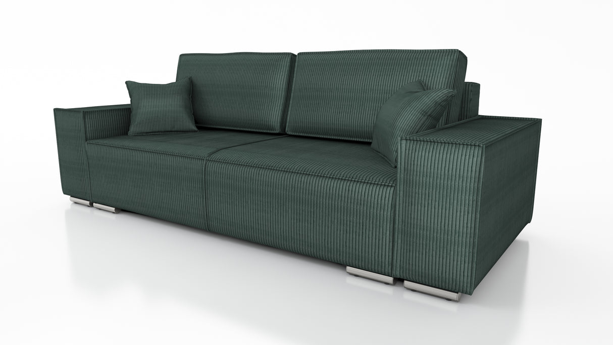 SOFA BED FIORD POSO 14 250cm / SPRINGS + FOAMSOFA DIMENSIONS: sleeping area 154/190 cm width 249 cm depth 94 cm height to the seat 40 cm side height 58 cm seat depth 79 cm (without cushions) seat depth 62 cm (with cushions)* dimensions given with a tolera