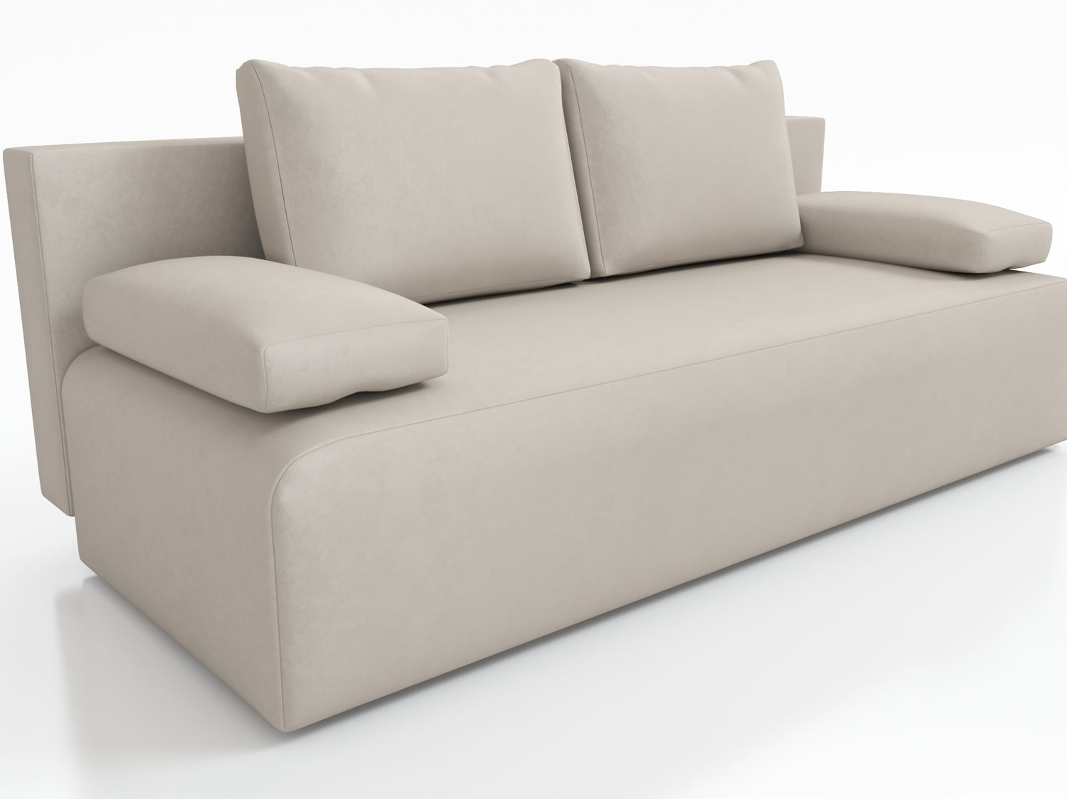 NEW!! SOFA BED ZOYA 201cm PAROS 02Dimensions: sleeping area 137x201 cm width 201 cm depth 91 cm height to the seat 40 cm * dimensions given with a tolerance of +/- 3 cm Execution: • frame: pine wood + board chipboard, • unfolding system: AUTOMAT DL • seat