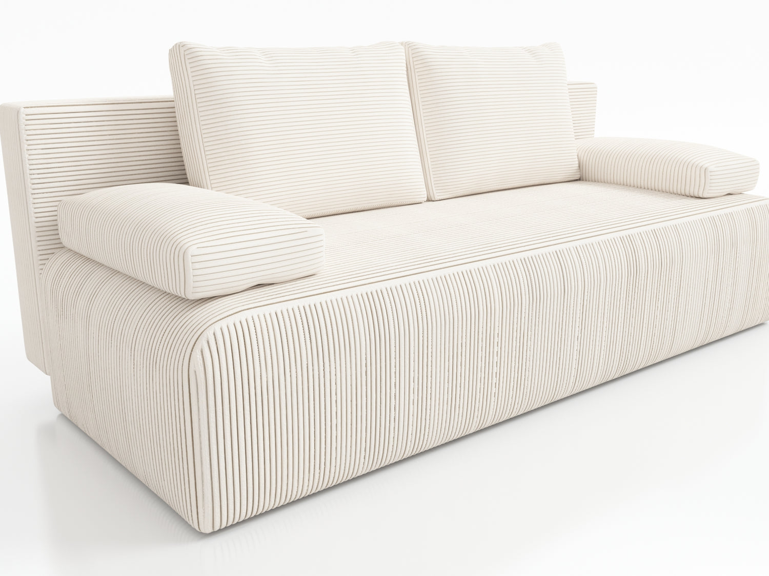 NEW!! SOFA BED ZOYA 201cm POSO 105Dimensions: sleeping area 137x201 cm width 201 cm depth 91 cm height to the seat 40 cm * dimensions given with a tolerance of +/- 3 cm Execution: • frame: pine wood + board chipboard, • unfolding system: AUTOMAT DL • seat