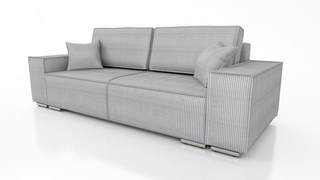 SOFA BED FIORD POSO 55 250cm / SPRINGS + FOAMSOFA DIMENSIONS: sleeping area 154/190 cm width 249 cm depth 94 cm height to the seat 40 cm side height 58 cm seat depth 79 cm (without cushions) seat depth 62 cm (with cushions)* dimensions given with a tolera