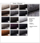 CORNER SOFA BED PRADO U LAWA 17/1115 DARK GREY/WHITE 300CM / SPRINGS + FOAM - Anna Furniture