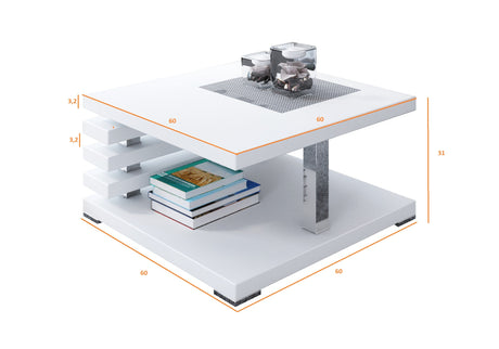 COFFEE TABLE KYOTO SONOMAIntroducing COFFEE TABLE KYOTO, an ideal addition to any corner or regular sofa. Its sleek and contemporary rung-shaped structure, adorned with metallic accents, makes it a standout piece. Constructed from a 32mm thick board, this