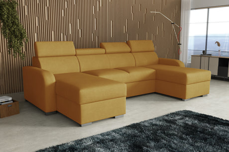 NEW! CORNER SOFA BED ASTEE U SHAPE CROWN FABRIC EASY CLEAN FABRIC ADJUSTABLE HEADREST / SPRINGS + FOAMProduct dimensions:- length: 306 cm- depth: 170 cm- seat depth: 60 cmADJUSTABLE HEADREST2X STORAGE SPACE MADE IN CROWN FABRIC CLICK HEREUncategorizedAnna