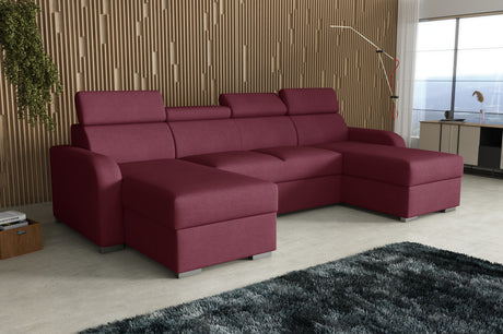 NEW! CORNER SOFA BED ASTEE U SHAPE CROWN FABRIC EASY CLEAN FABRIC ADJUSTABLE HEADREST / SPRINGS + FOAMProduct dimensions:- length: 306 cm- depth: 170 cm- seat depth: 60 cmADJUSTABLE HEADREST2X STORAGE SPACE MADE IN CROWN FABRIC CLICK HEREUncategorizedAnna