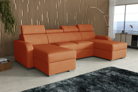 NEW! CORNER SOFA BED ASTEE U SHAPE CROWN FABRIC EASY CLEAN FABRIC ADJUSTABLE HEADREST / SPRINGS + FOAMProduct dimensions:- length: 306 cm- depth: 170 cm- seat depth: 60 cmADJUSTABLE HEADREST2X STORAGE SPACE MADE IN CROWN FABRIC CLICK HEREUncategorizedAnna