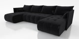 NEW! CORNER SOFA BED NESS U SHAPE *CHOICE OF COLORS* / SPRINGS + FOAM - Anna Furniture