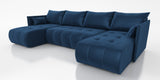 NEW! CORNER SOFA BED NESS U SHAPE *CHOICE OF COLORS* / SPRINGS + FOAM - Anna Furniture